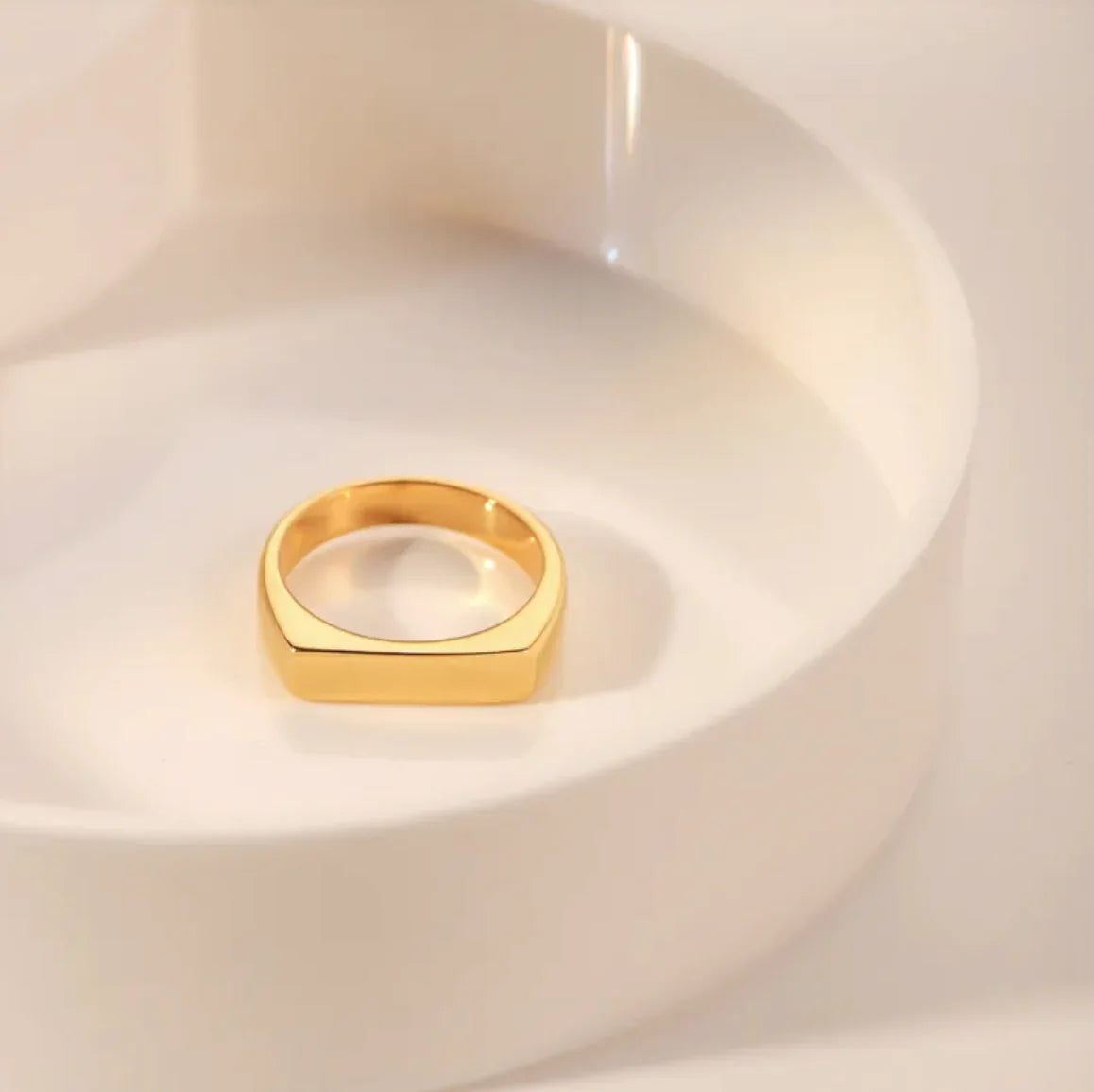 Gold 'Love You" Glowing Ring